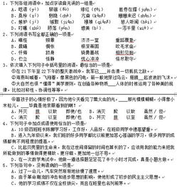 初二上語文基礎(chǔ)知識訓(xùn)練答案