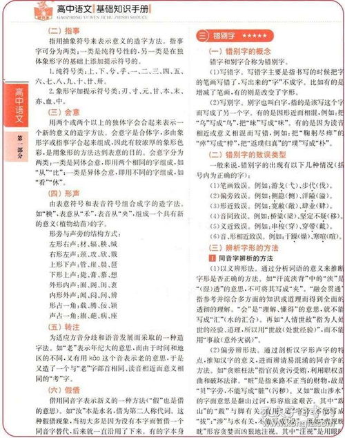 高中語文基礎知識第3期