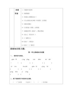 基礎(chǔ)知識(shí),語文