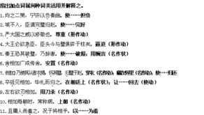 文言文基礎(chǔ)知識(shí)詞類(lèi)活用