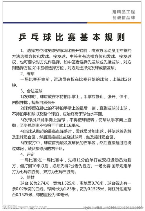 乒乓球基礎(chǔ)知識和規(guī)則